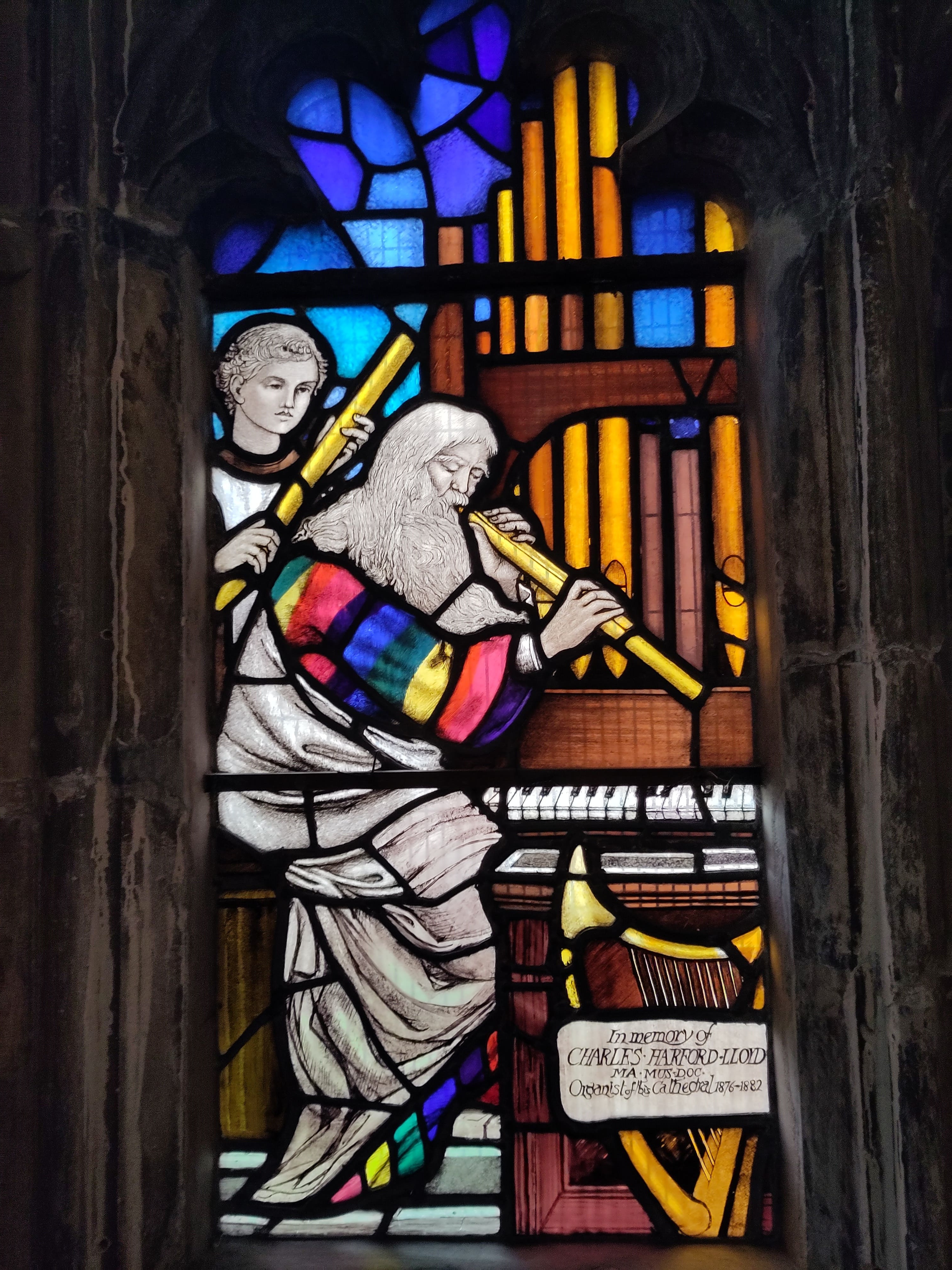 An image of a stained glass window.